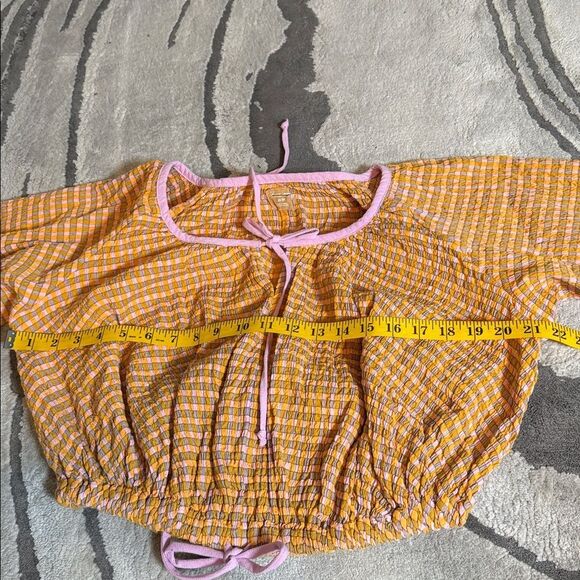 NWOT Free-Est by Free People Clara Plaid Top - Picture 7 of 10